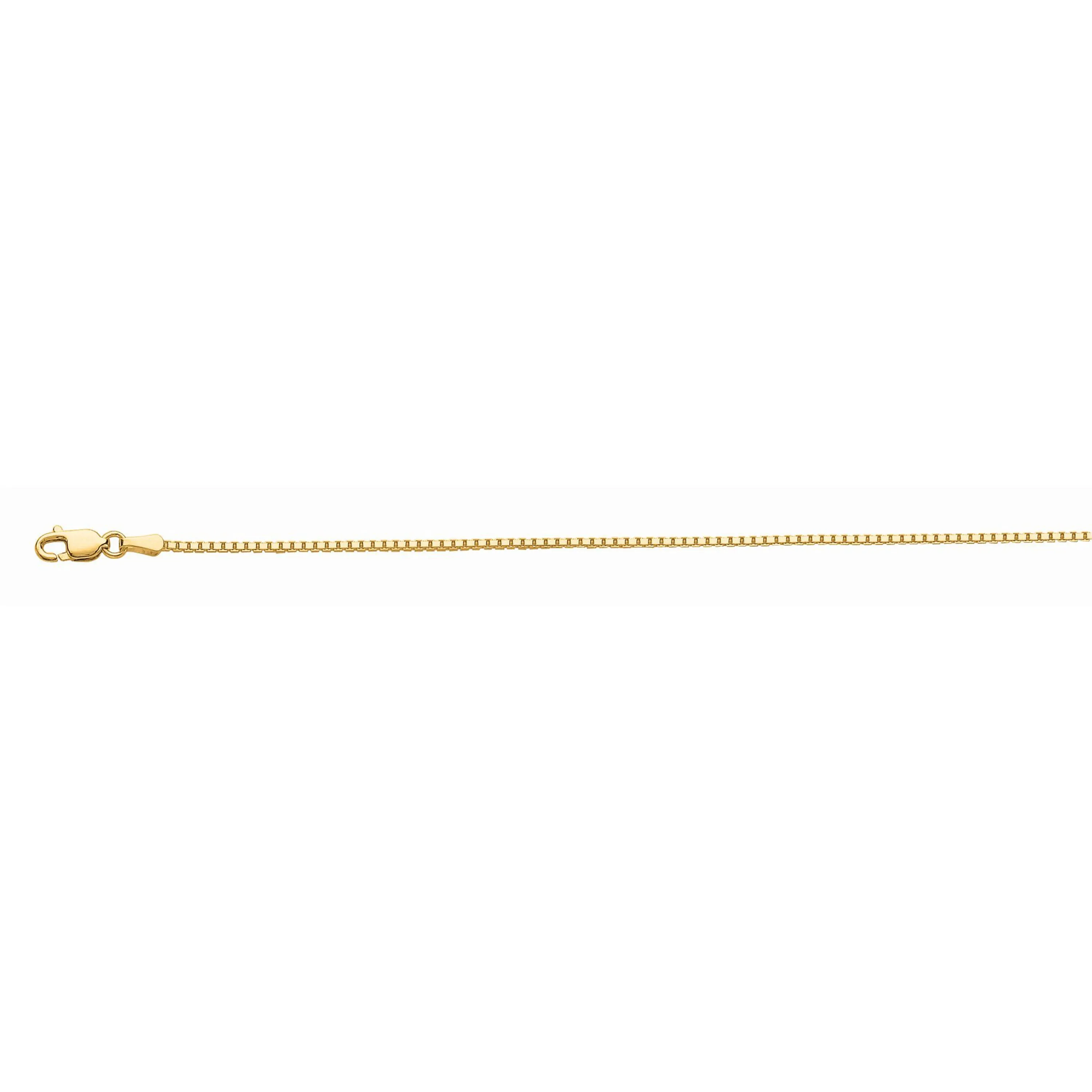 10K Gold 1.2mm Octagonal Box Chain