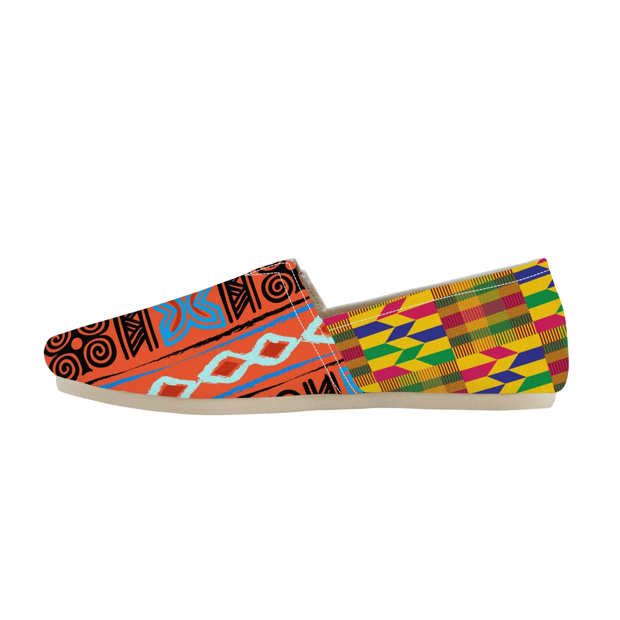 Adinkra Ankaa-Kente Slip-on Canvas