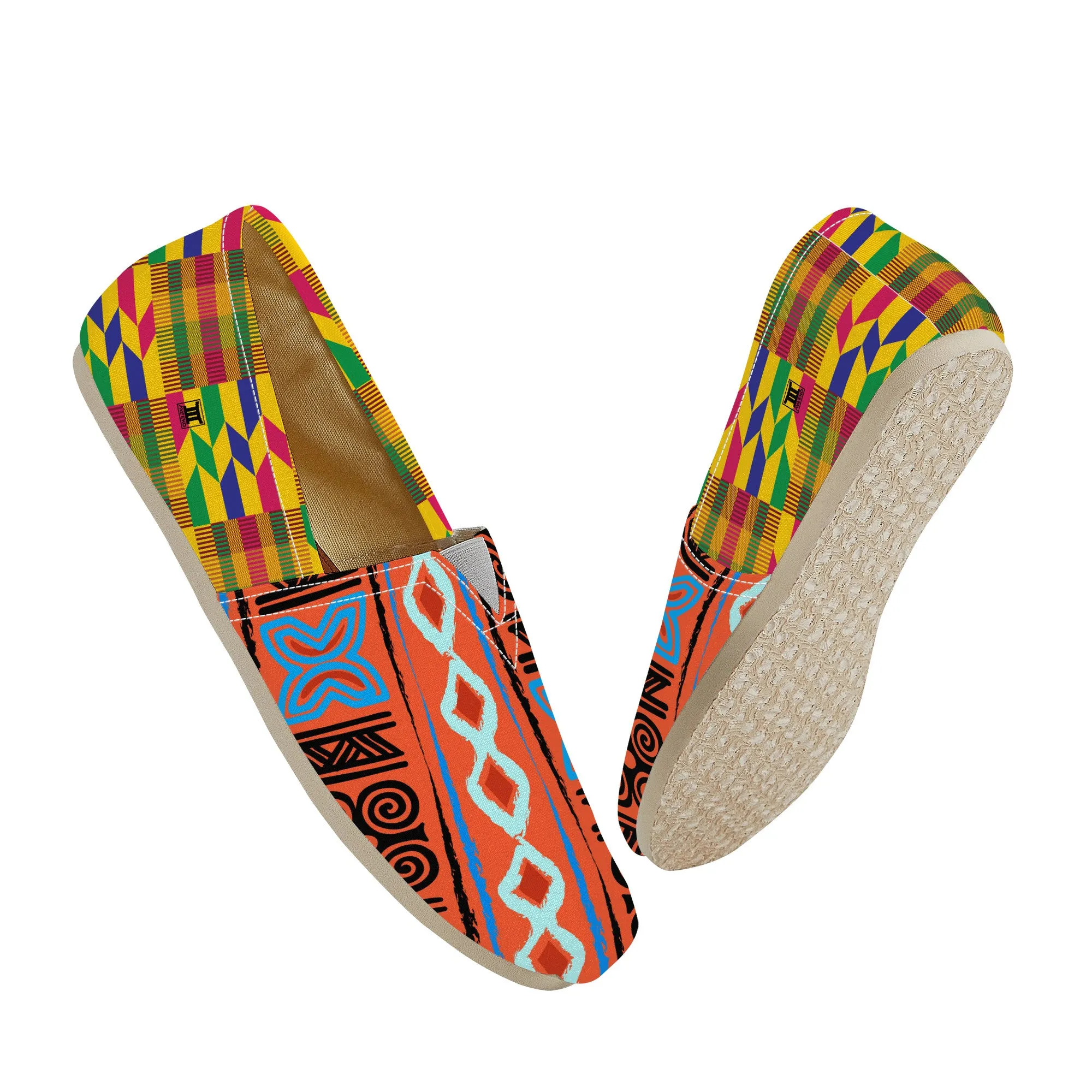 Adinkra Ankaa-Kente Slip-on Canvas