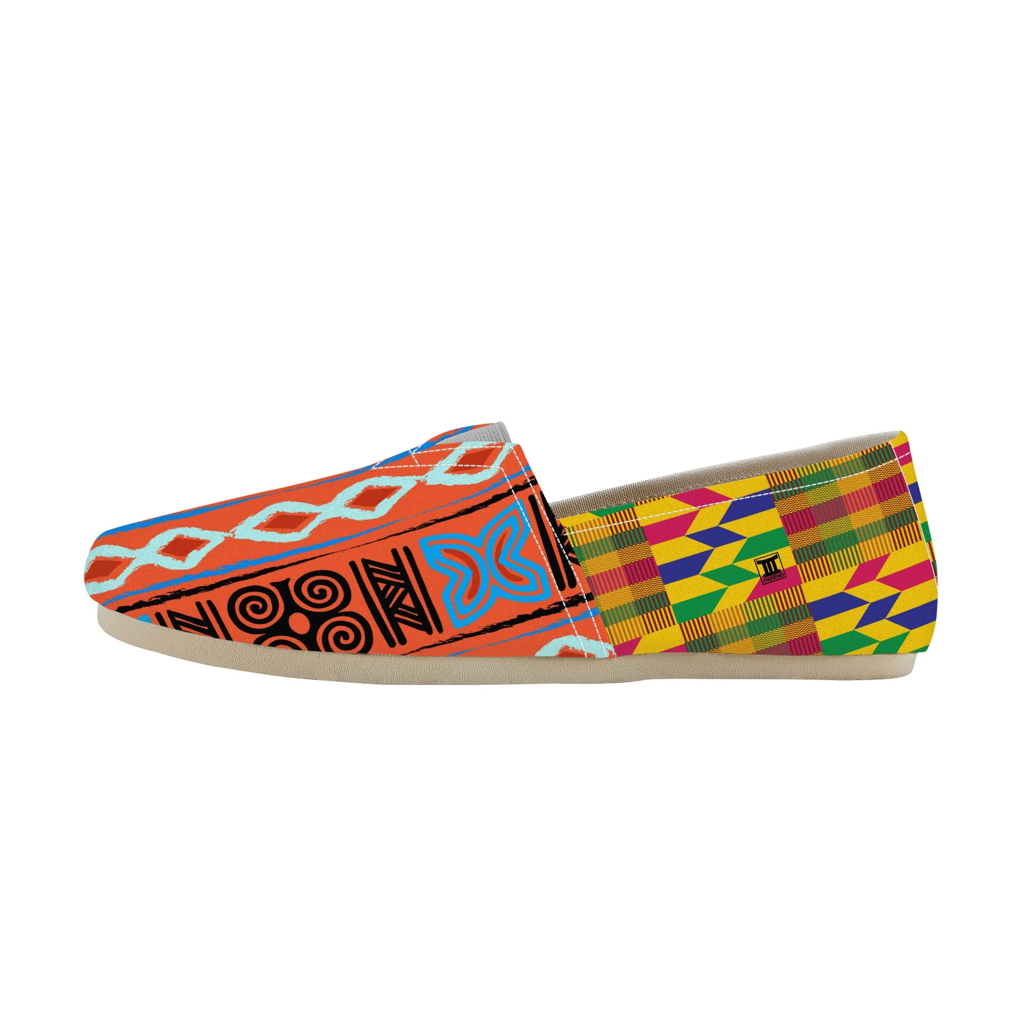 Adinkra Ankaa-Kente Slip-on Canvas