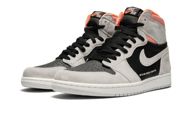 Air Jordan 1 Retro High Neutral Grey Hyper Crimson