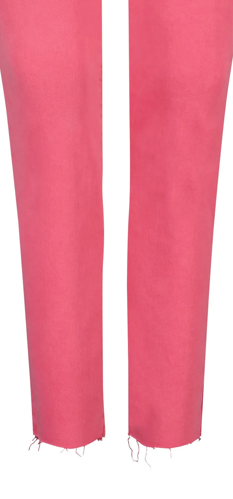 Alina Skinny Jeans Gerafelde Zoom Roze Premium Denim | Pink Peony