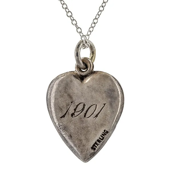 Antique Heart w/ Twin Hearts Charm