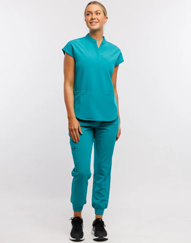 Apollo Scrub Top - Sydney Teal