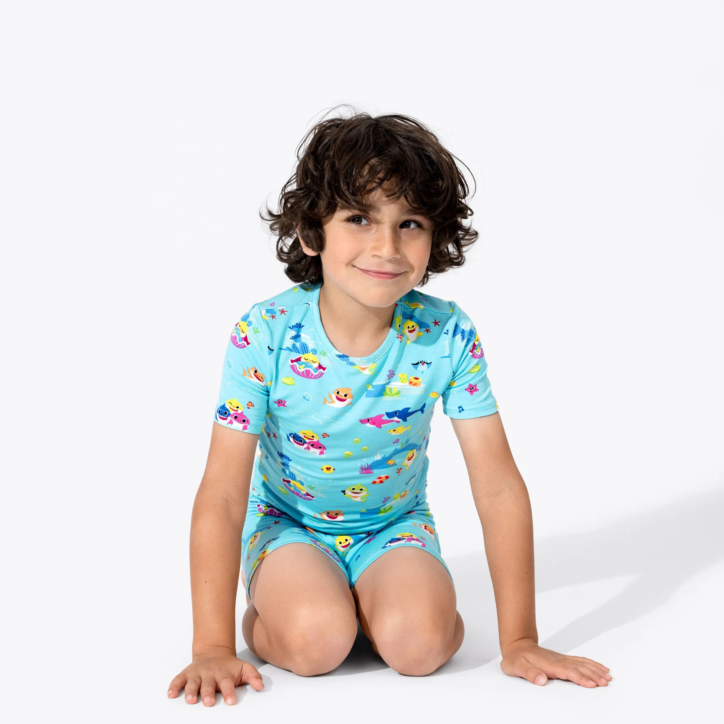 Baby Shark Bamboo Kids Pajama Short Set