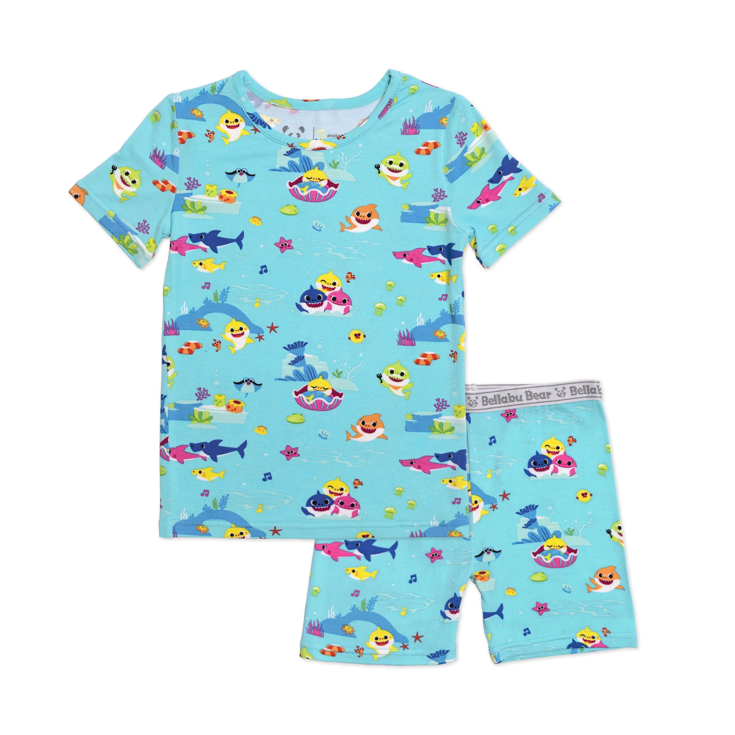 Baby Shark Bamboo Kids Pajama Short Set