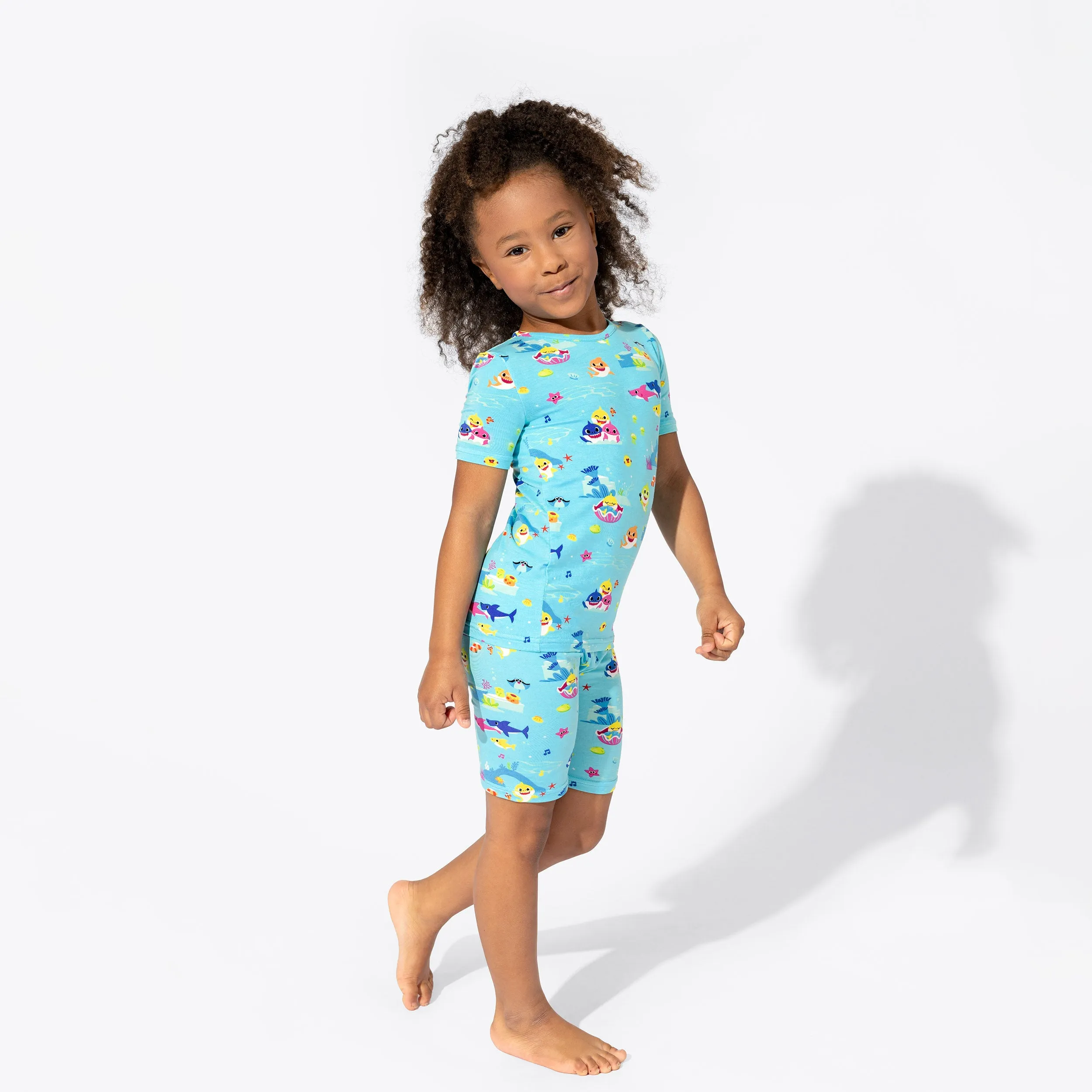 Baby Shark Bamboo Kids Pajama Short Set