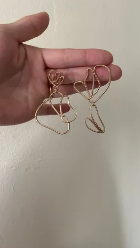 Botanic Asymmetric Earrings