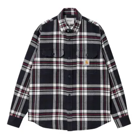 Camicia Carhartt WIP L/S Wallace Blu Multicolor