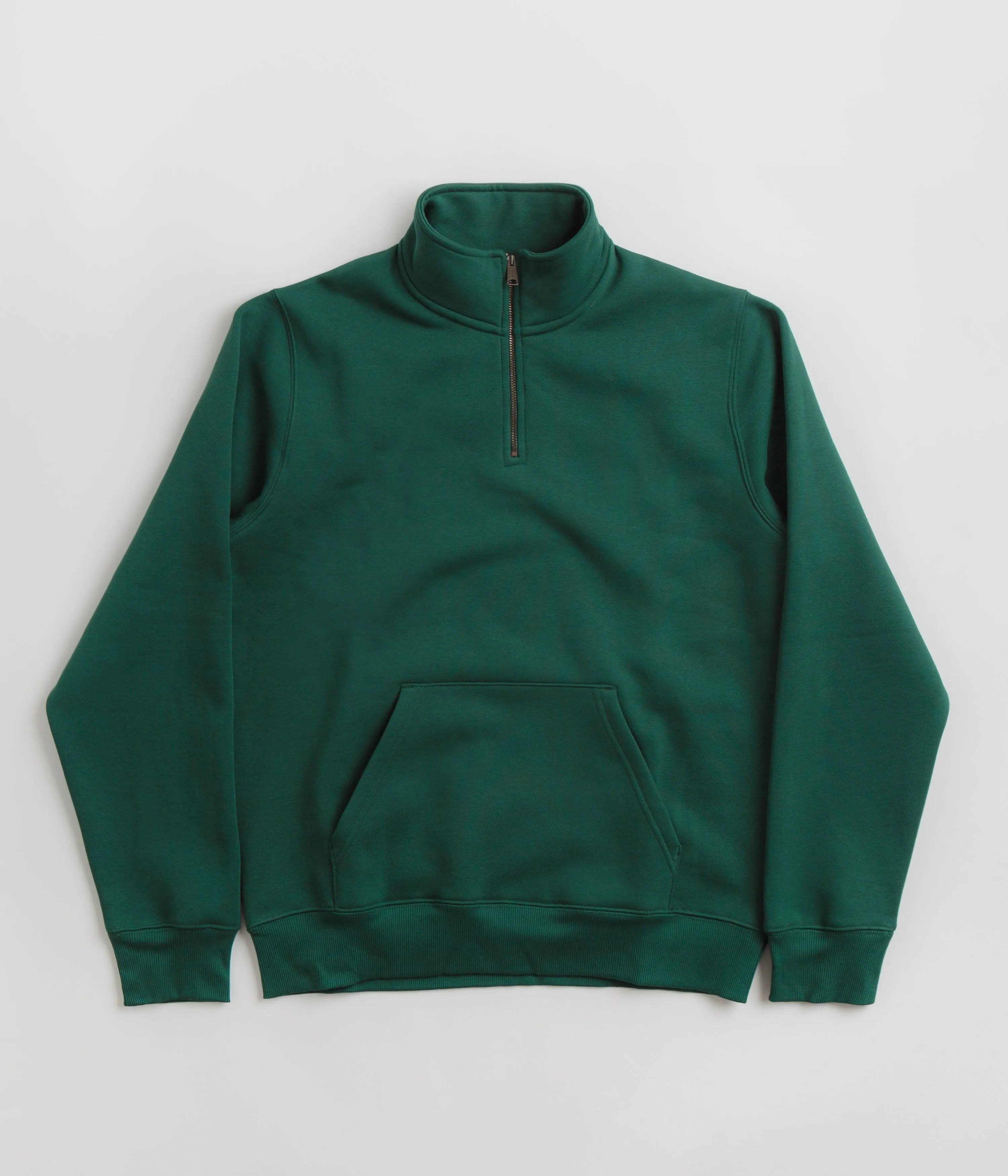 Carhartt Chase Zip Neck Sweatshirt - Chervil / Gold