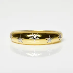 Chunky Star Set Diamond Band