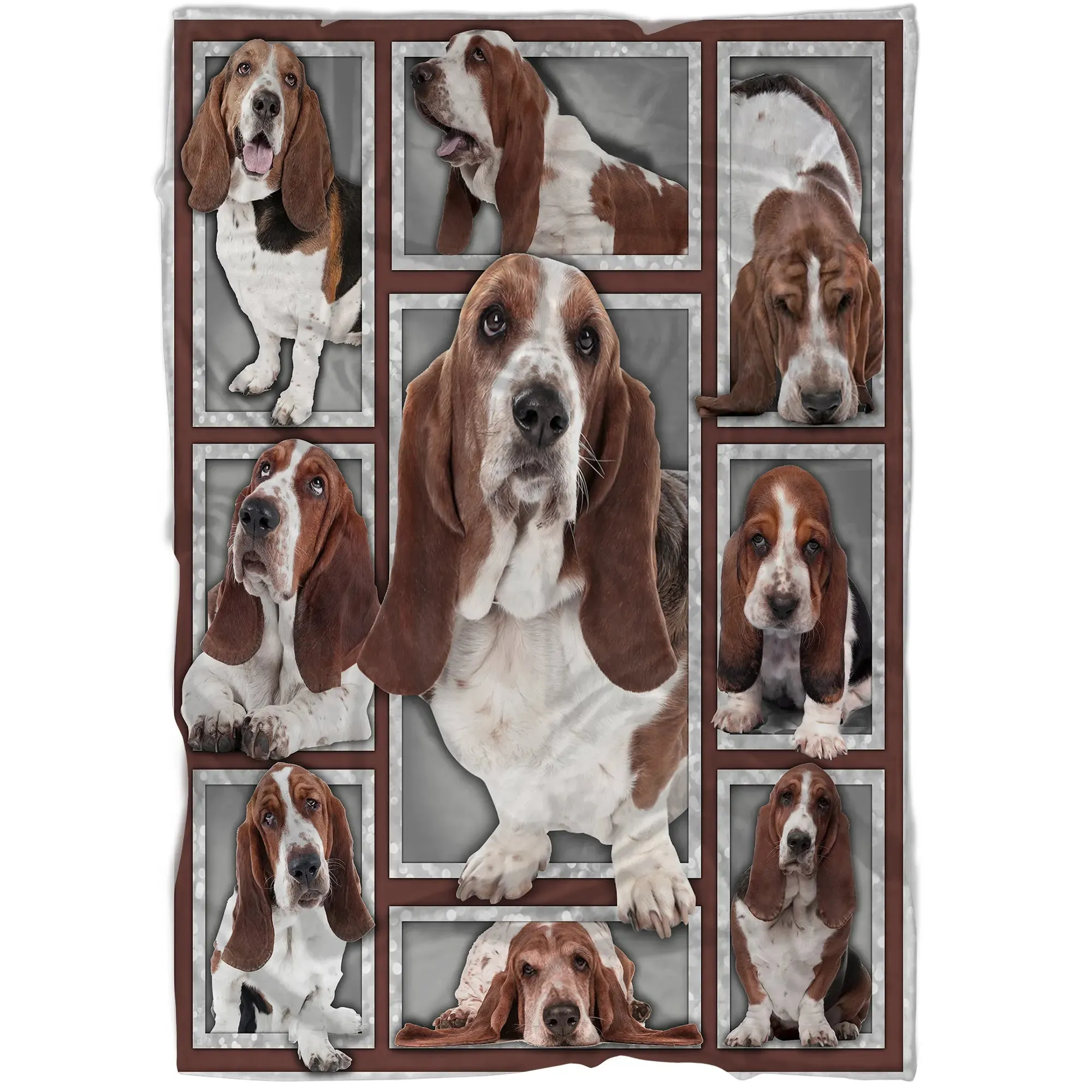 Couverture Basset Hound, Cadeau Pour Fan de Chiens, Race De Chiens Originaire Du Royaume-Uni - CT19122245