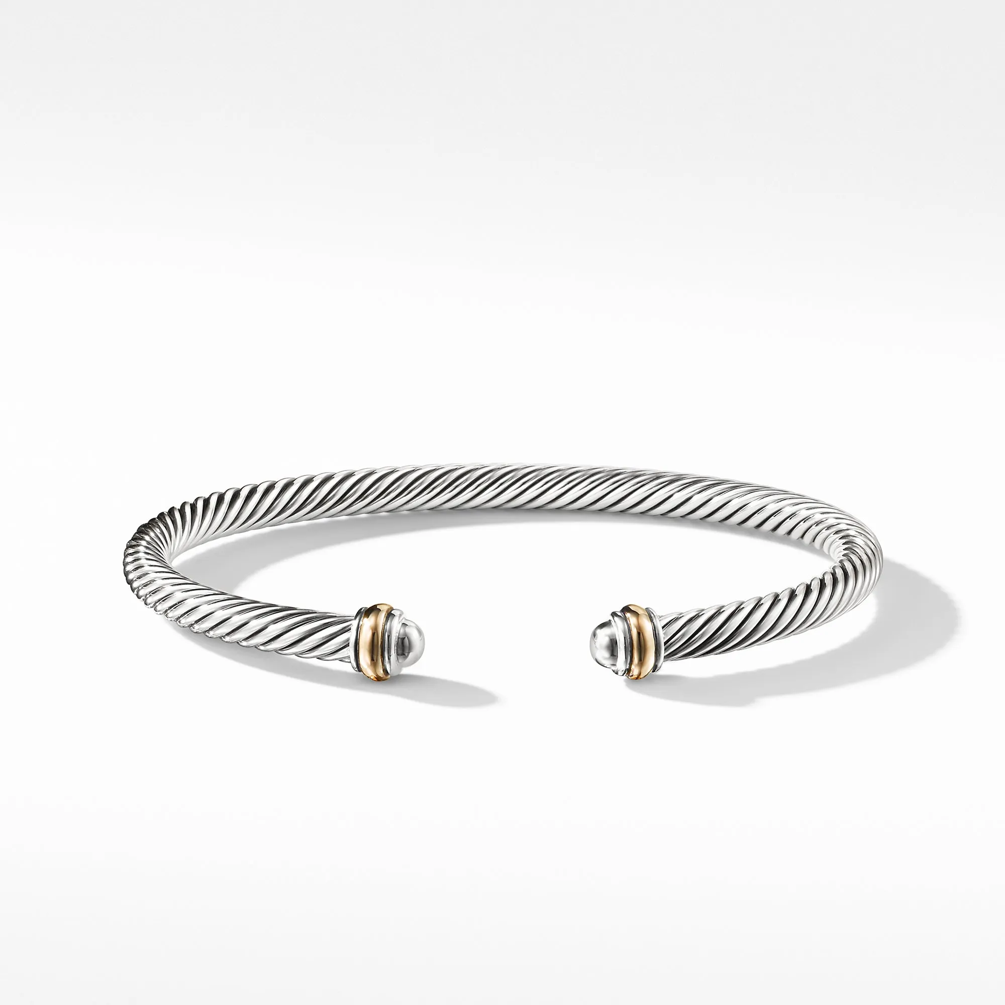 David Yurman 4MM Cable Classics Bracelet with Gold