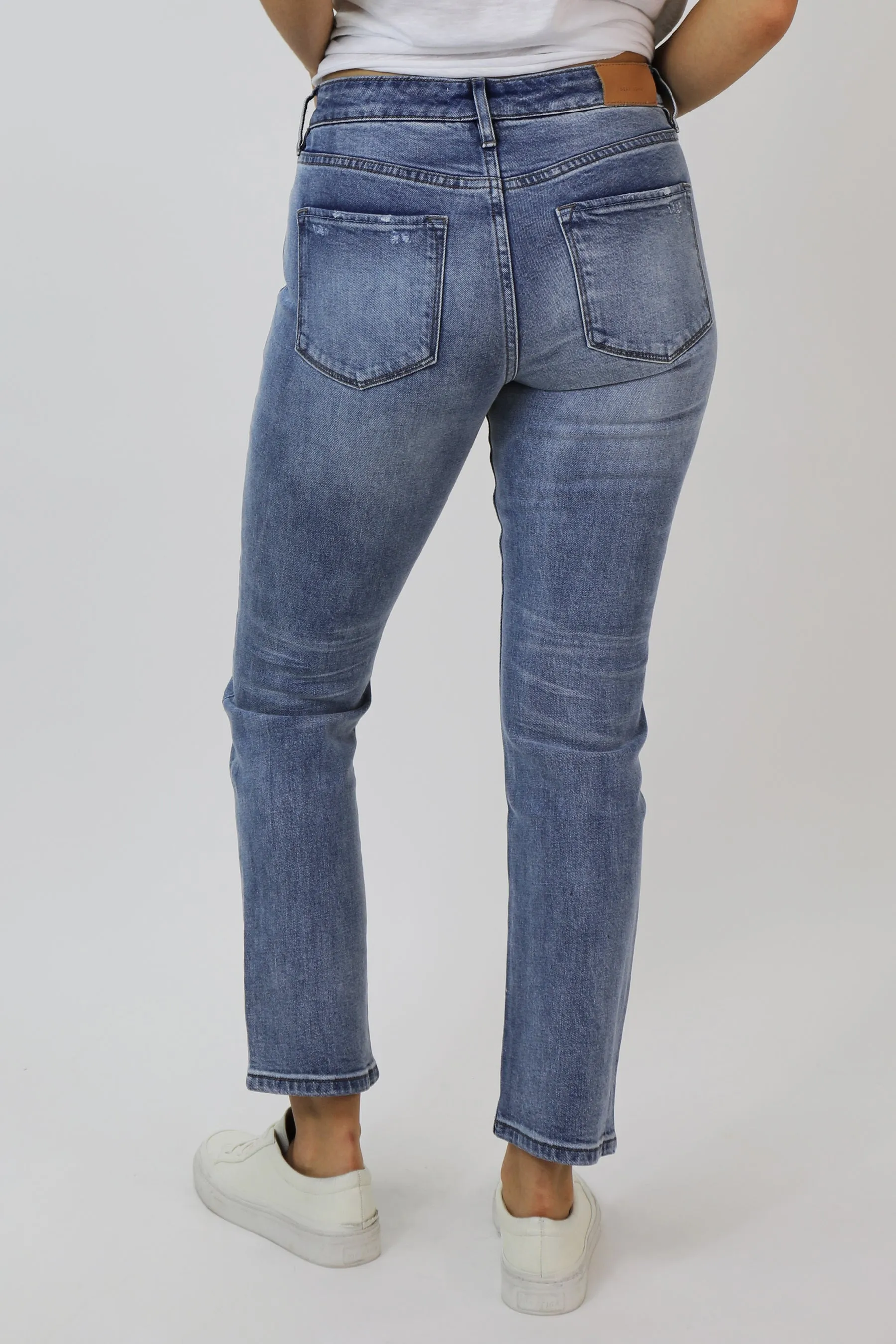 Dear John Blaire High Rise Ankle Slim Straight Jeans - Urban Bay