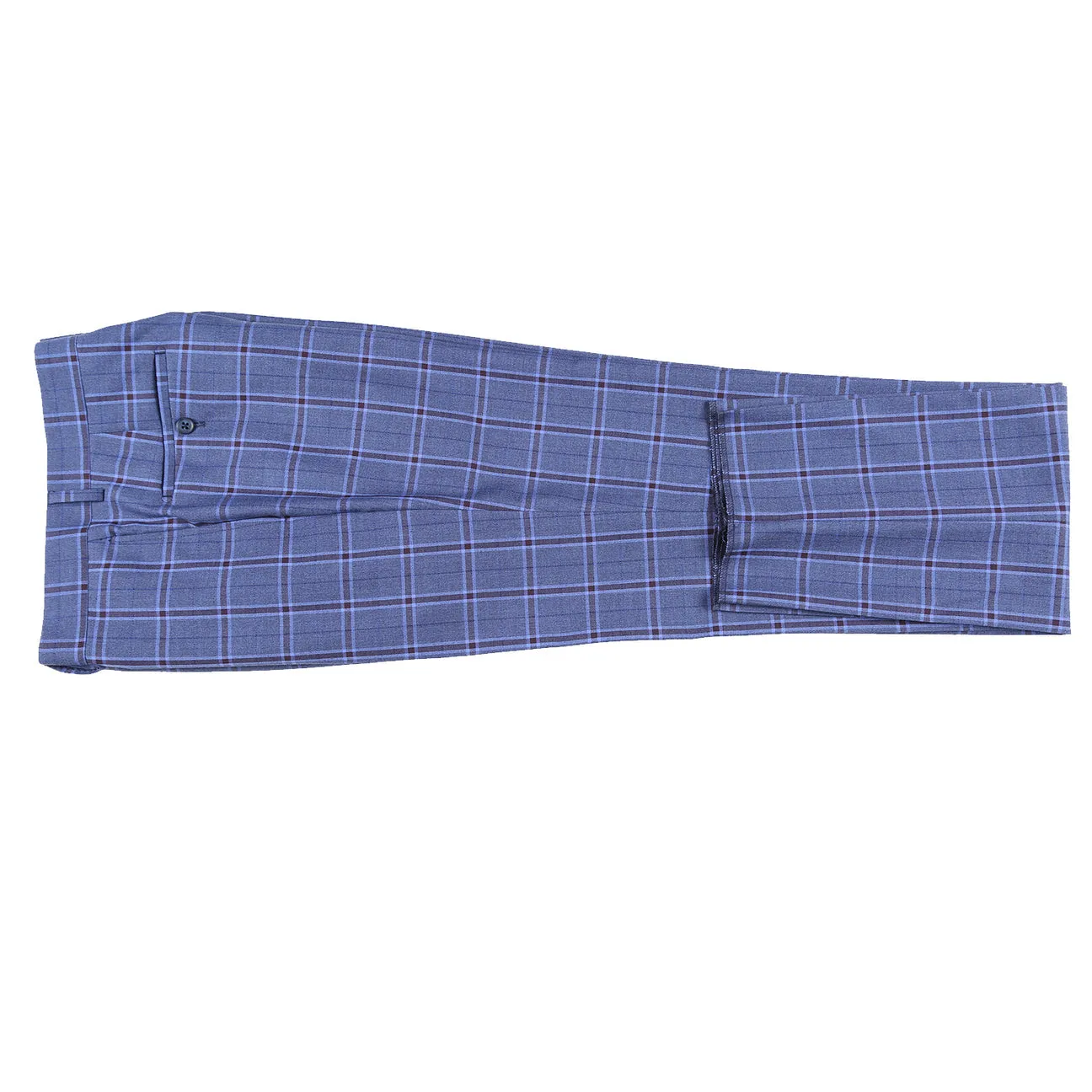 ENGLISH LAUNDRY Blue Checked Notch Suit 72-53-400