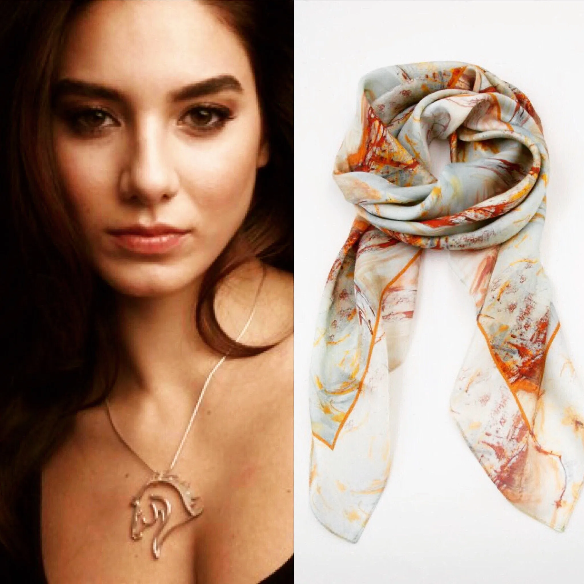 Equestrian Silk Scarf - Dream Catcher