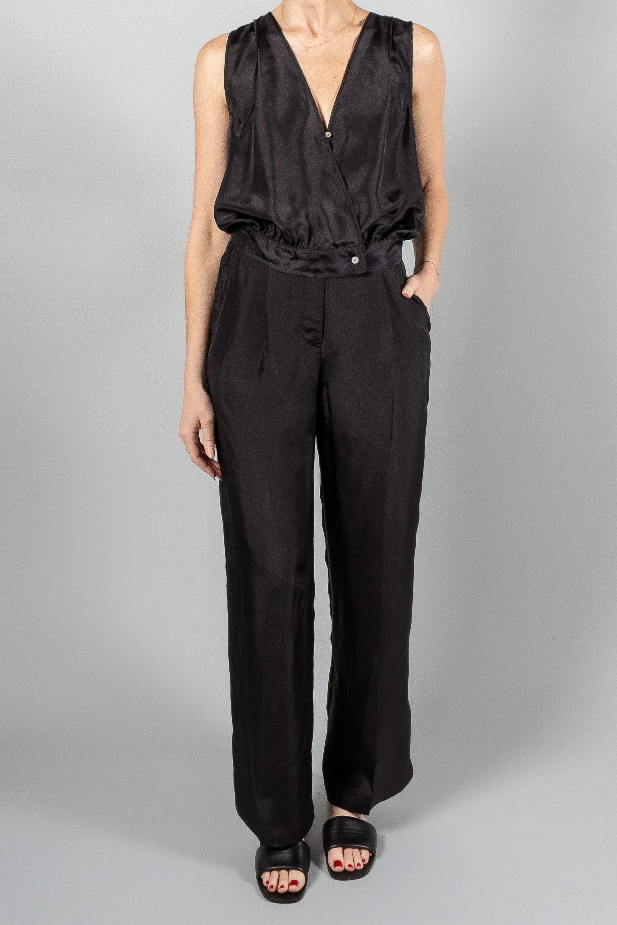 Forte Forte Habotai Silk High Waist Pants