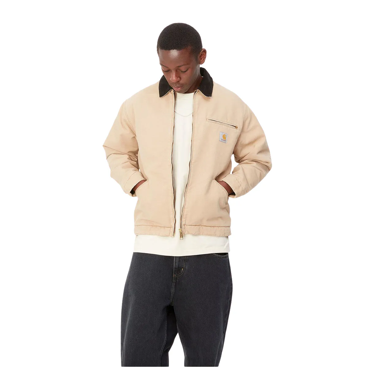 Giubbino Uomo Carhartt WIP OG Detroit Jacket (Winter) Beige