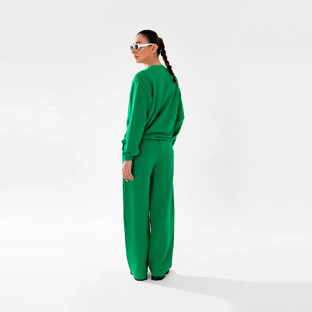 Green Wide Leg Trouser Unisex