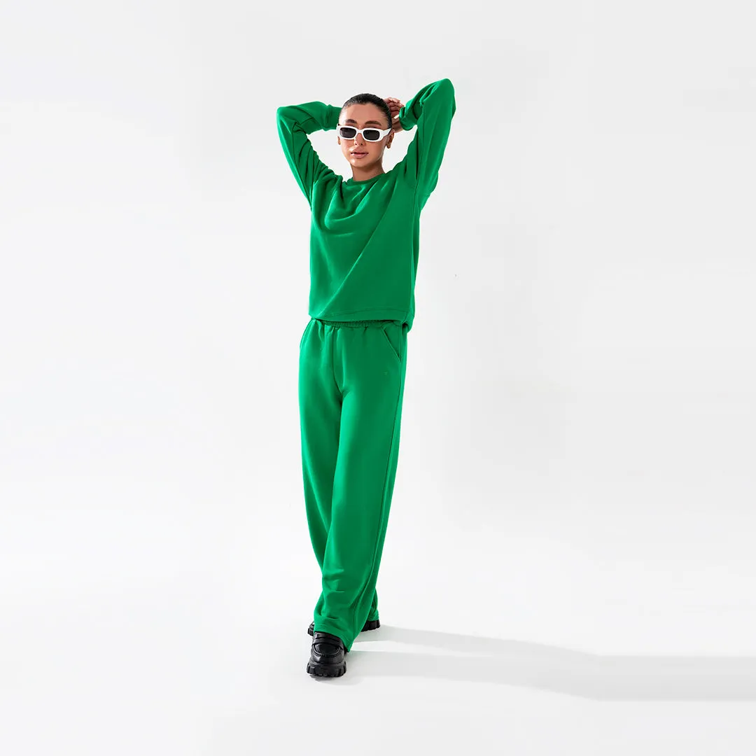 Green Wide Leg Trouser Unisex