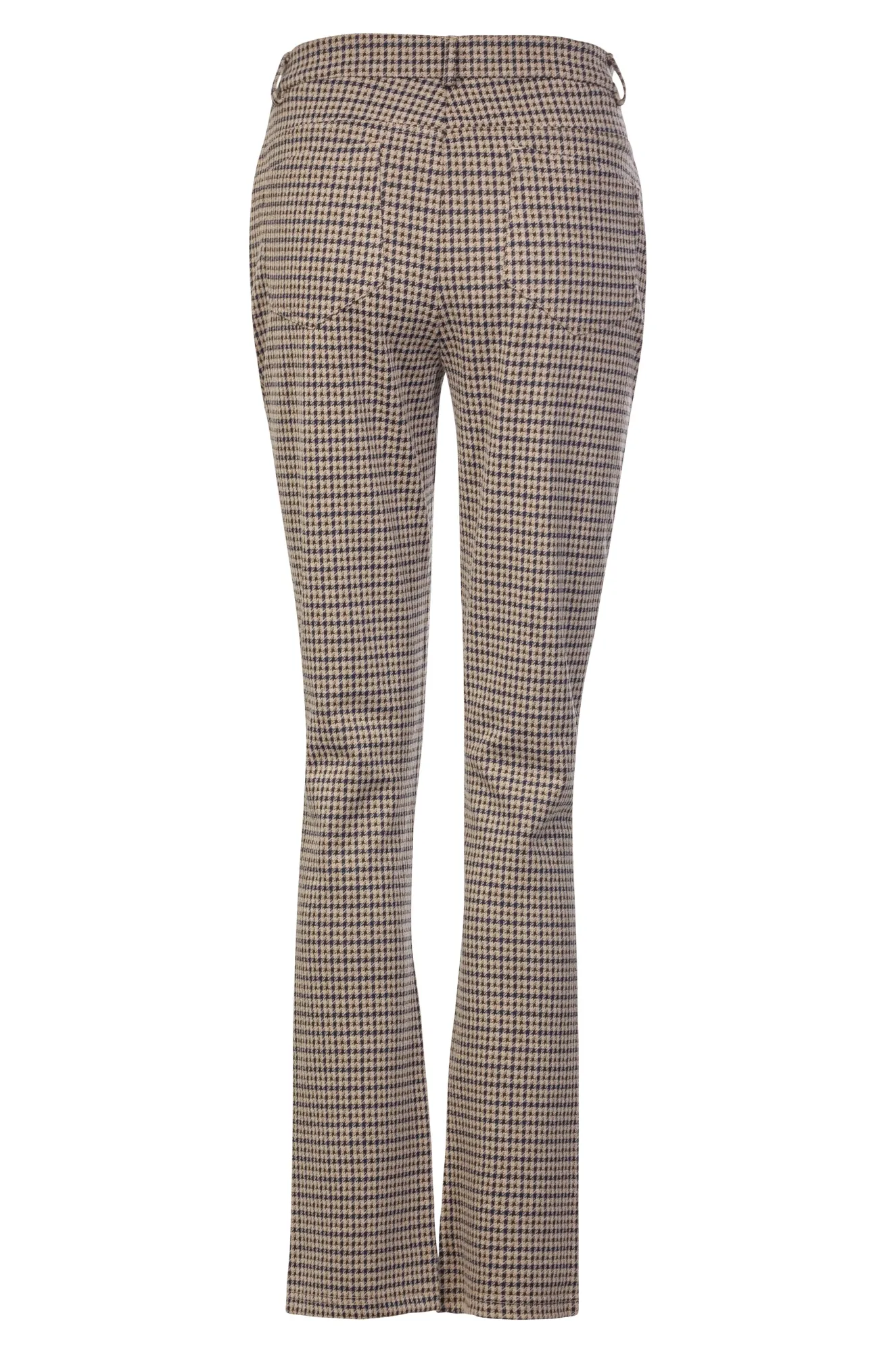 Jacquard Ponti Regular Pants | NAVY/MOCHA | 7817ZZ