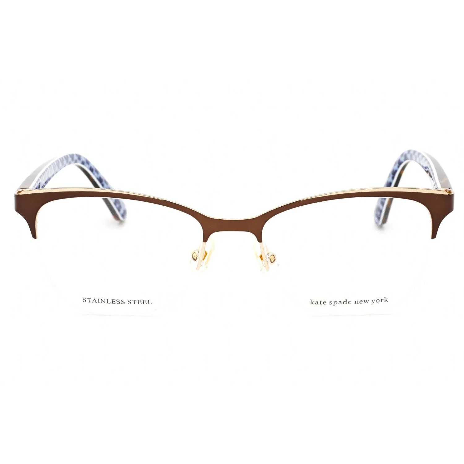 Kate Spade BRIEANA Eyeglasses BROWN/Clear demo lens