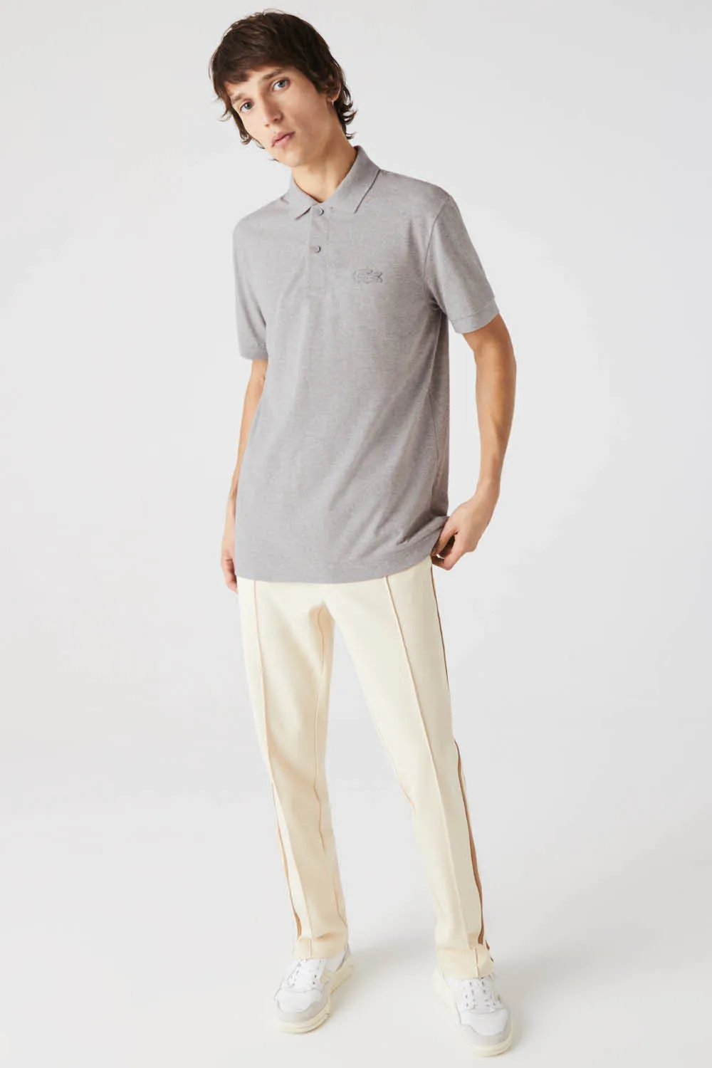 Lacoste Loop Polo in Grey