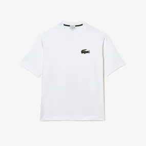 LACOSTE Unisex Loose Fit Large Crocodile Organic Cotton T-Shirt