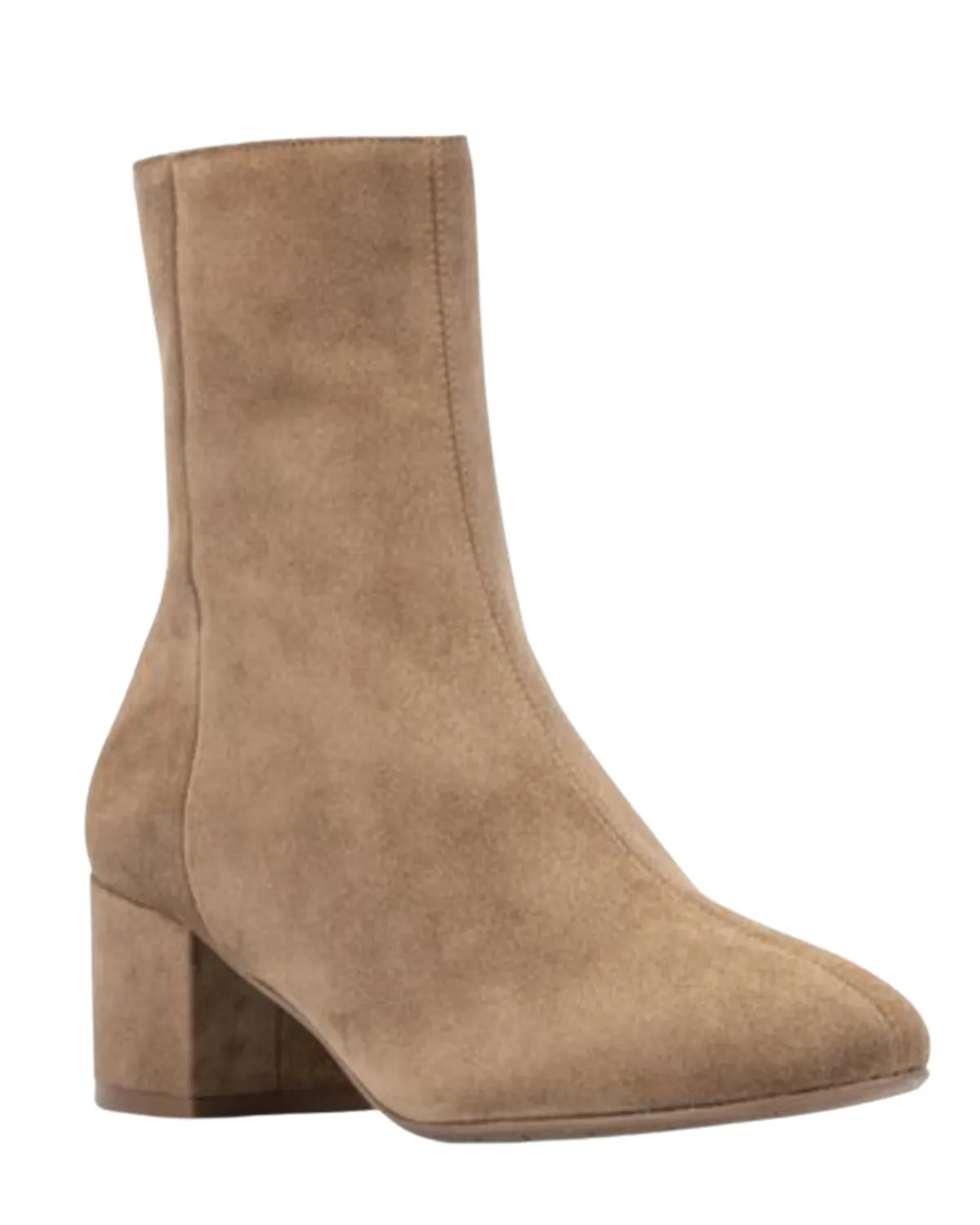 Leonora Silky Suede Boot (Champagne)