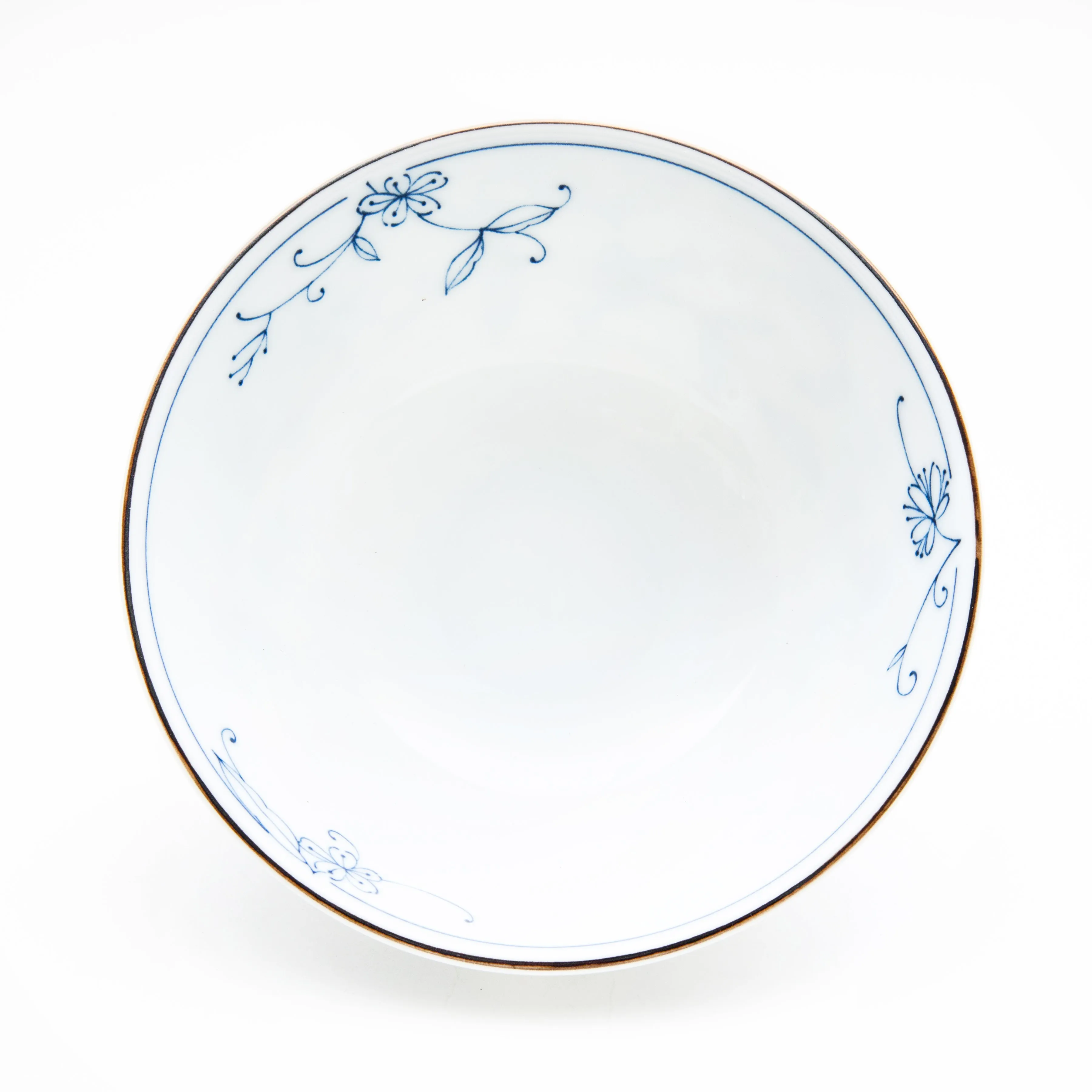 Line Arabesque Floral Pattern Porcelain Bowl