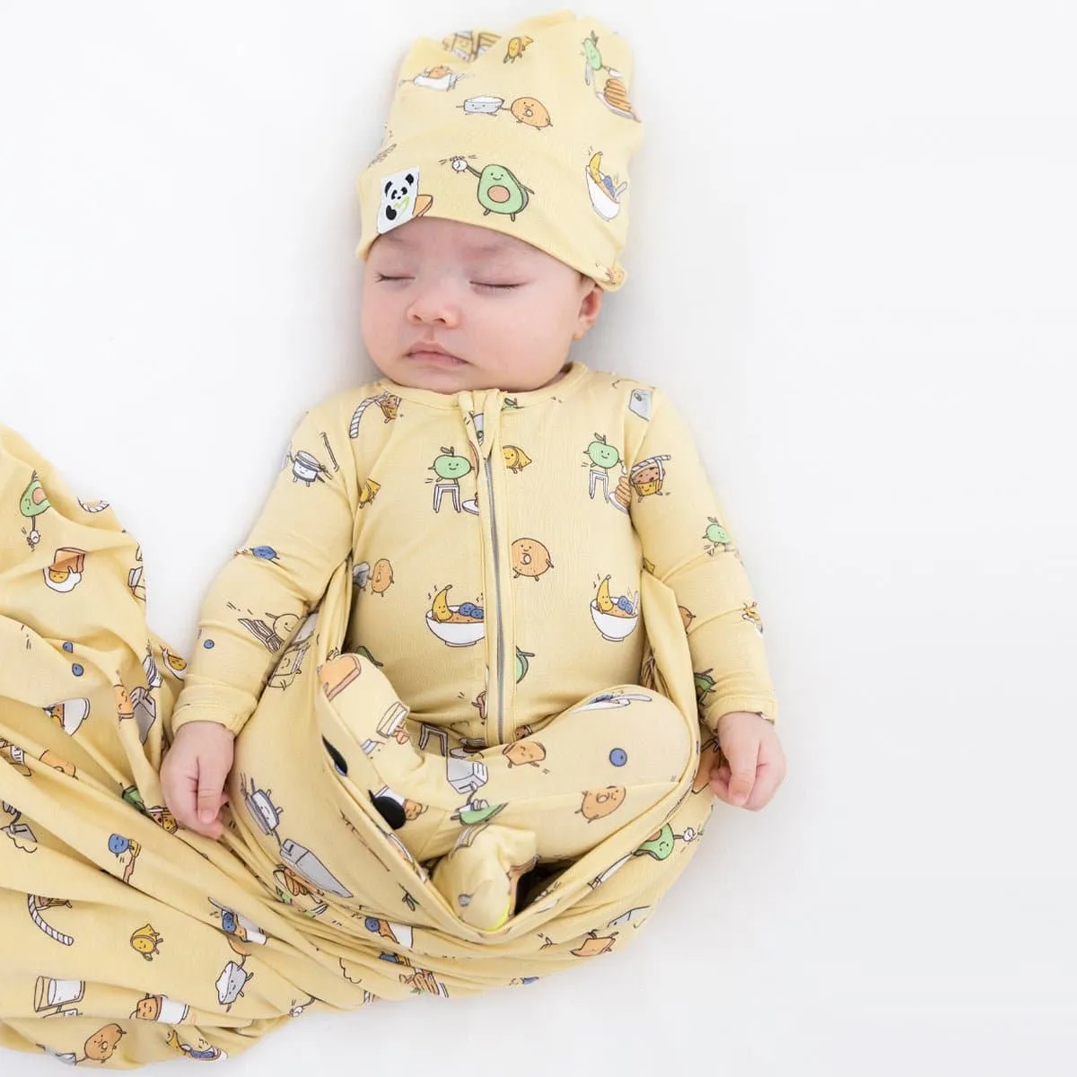 Love You Brunches Bamboo Swaddle & Beanie Set