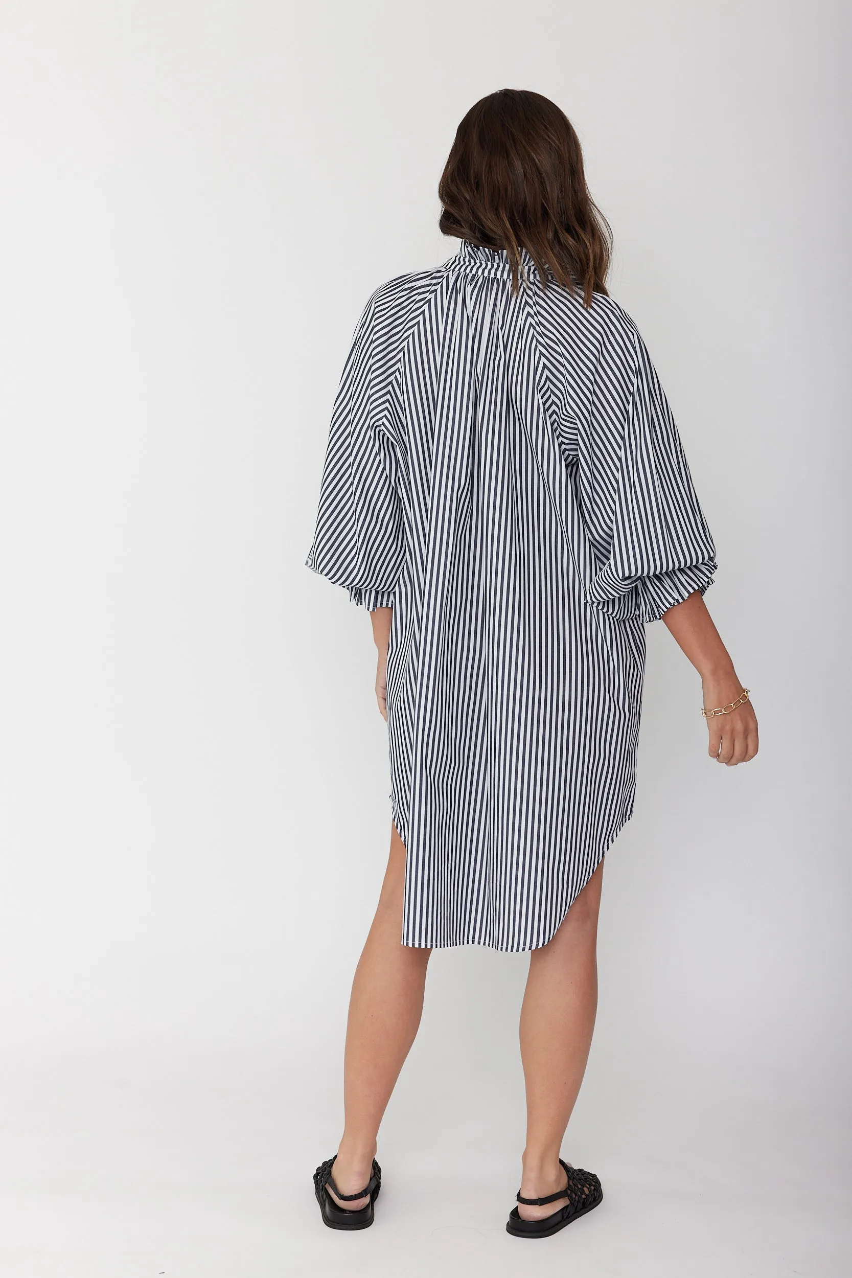 LYCIUM Dress Black Stripe