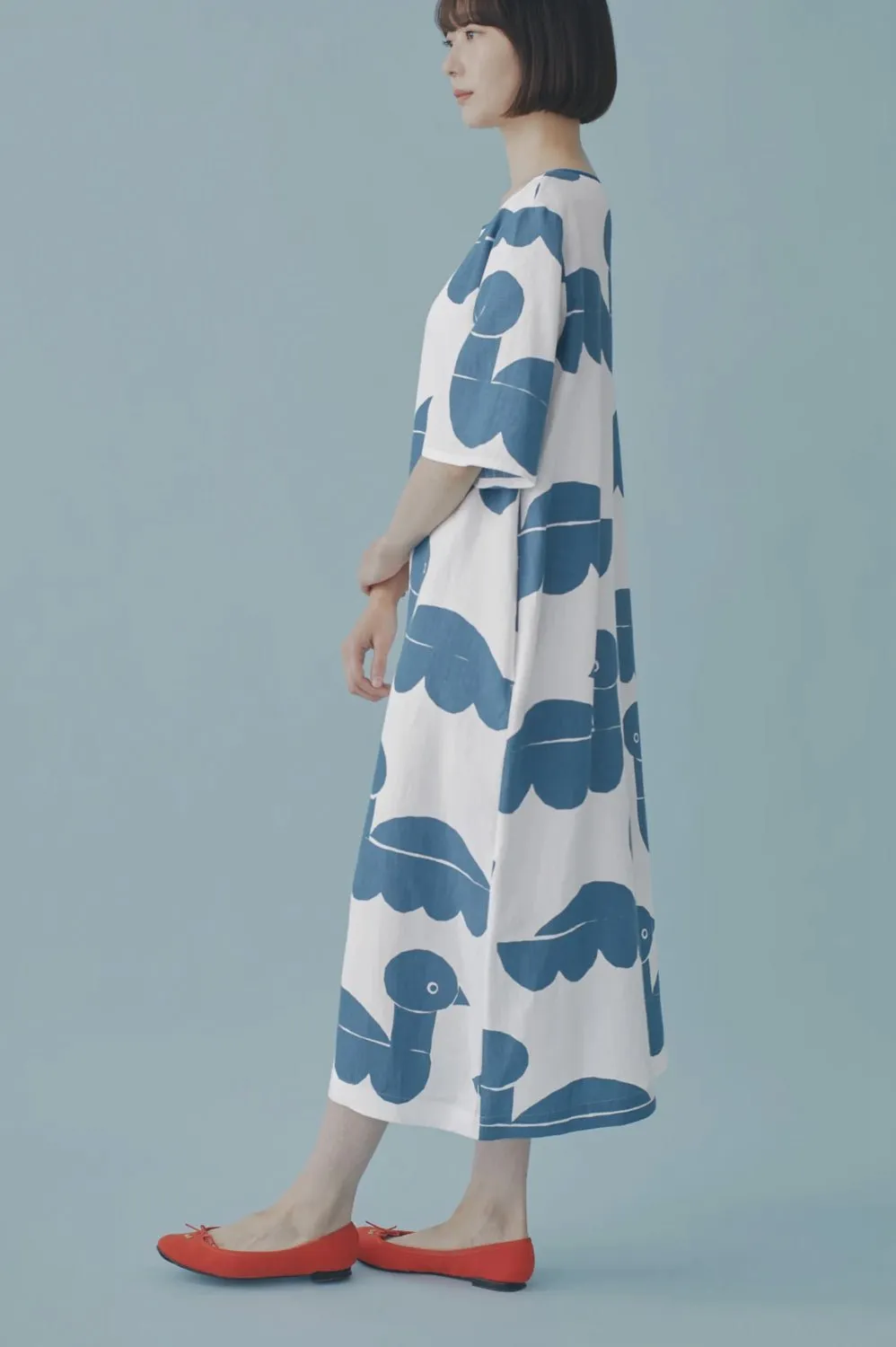 MINA PERHONEN - Sea Birds Dress in White