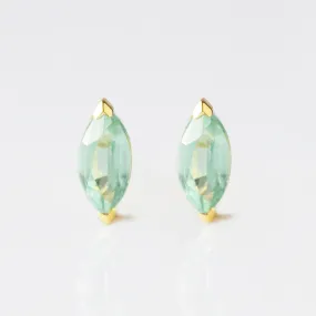 Mint Kyanite Marquise Stud Earring