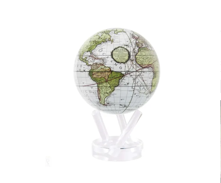 MOVA Solar-Power and Magnetic Driven Globes - Antique Terrestrial White, 4.5 D