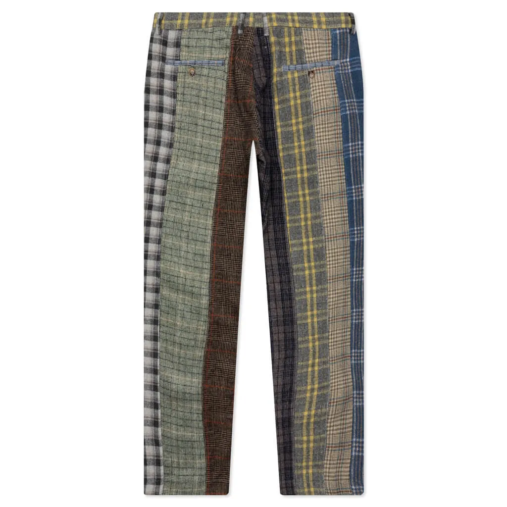 Multi-Plaid Suit Pant