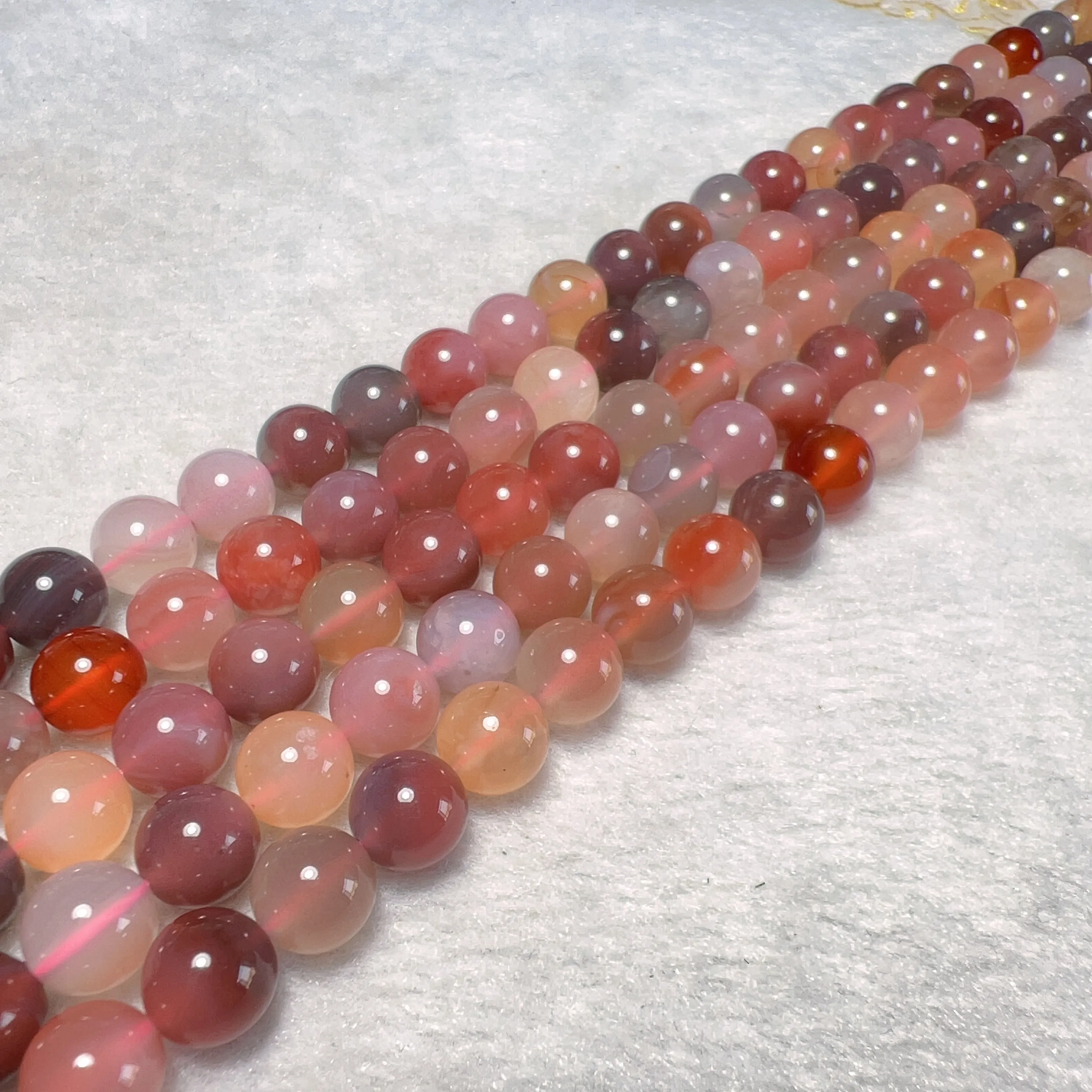 Natural 8mm Rare Pink Botswana Agate Round Bead Strands for DIY Jewelry Project