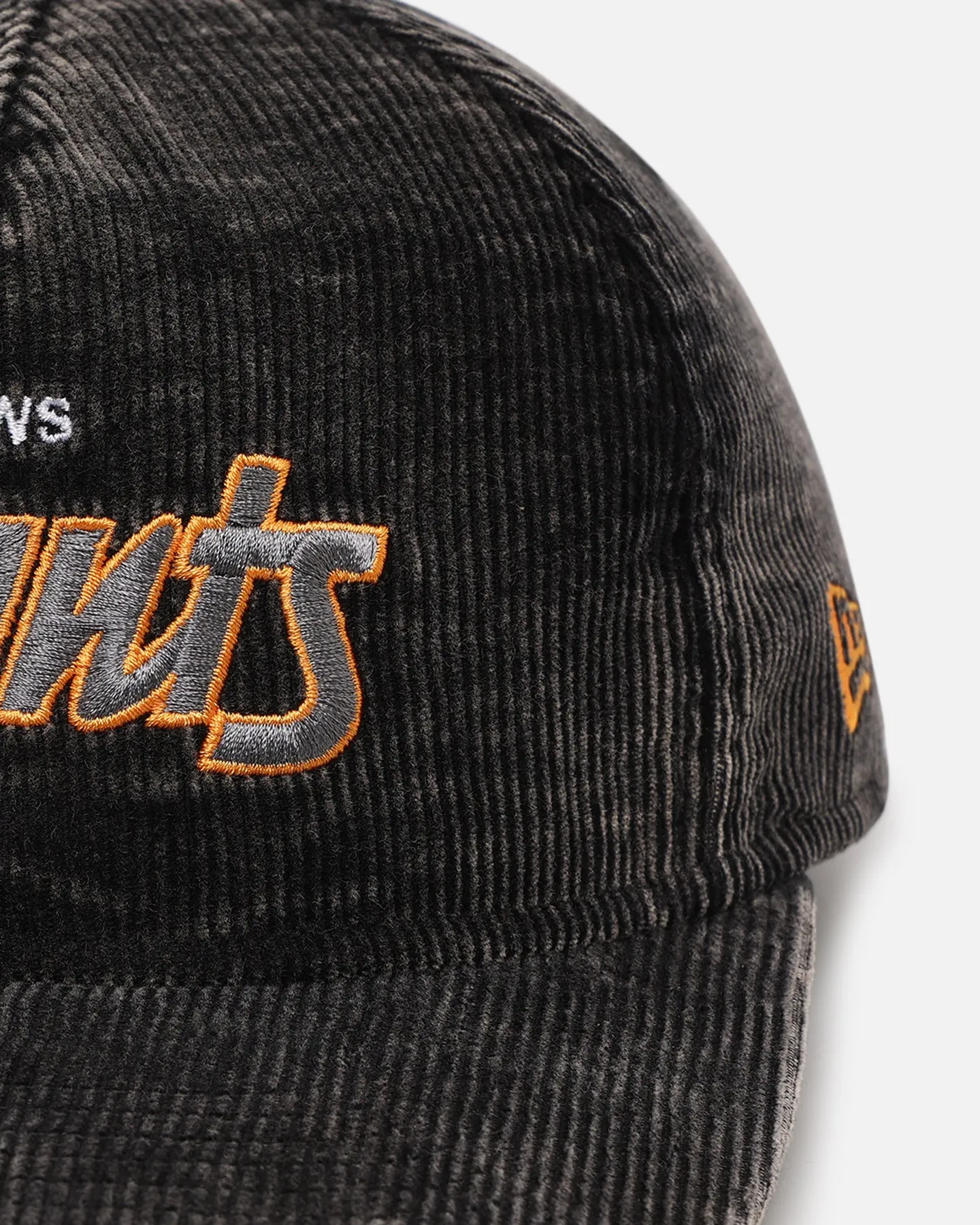 New Era GWS Giants 'Washed Corduroy' Pre-Curved Golfer Snapback Black/Kelly Green