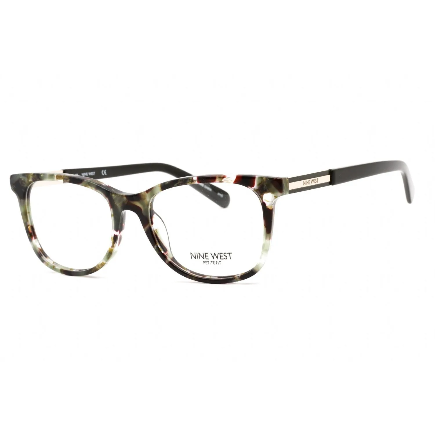 Nine West NW5186 Eyeglasses Green Pearlised Tortoise / Clear Lens