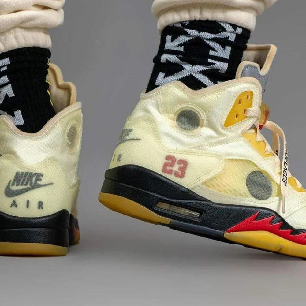 Off-White x Air Jordan 5 SP 'Sail'