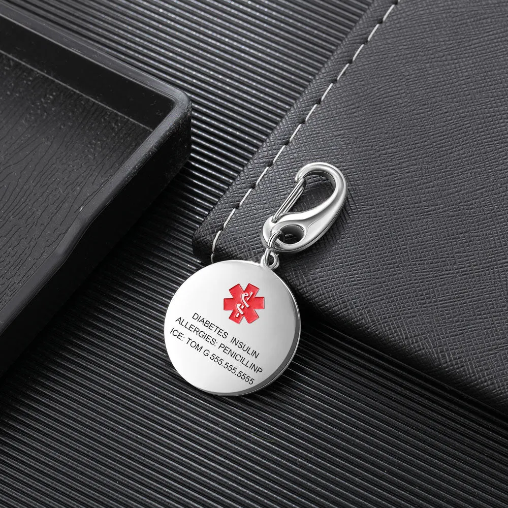 Personalized Customize Emergency Engraving Keychains