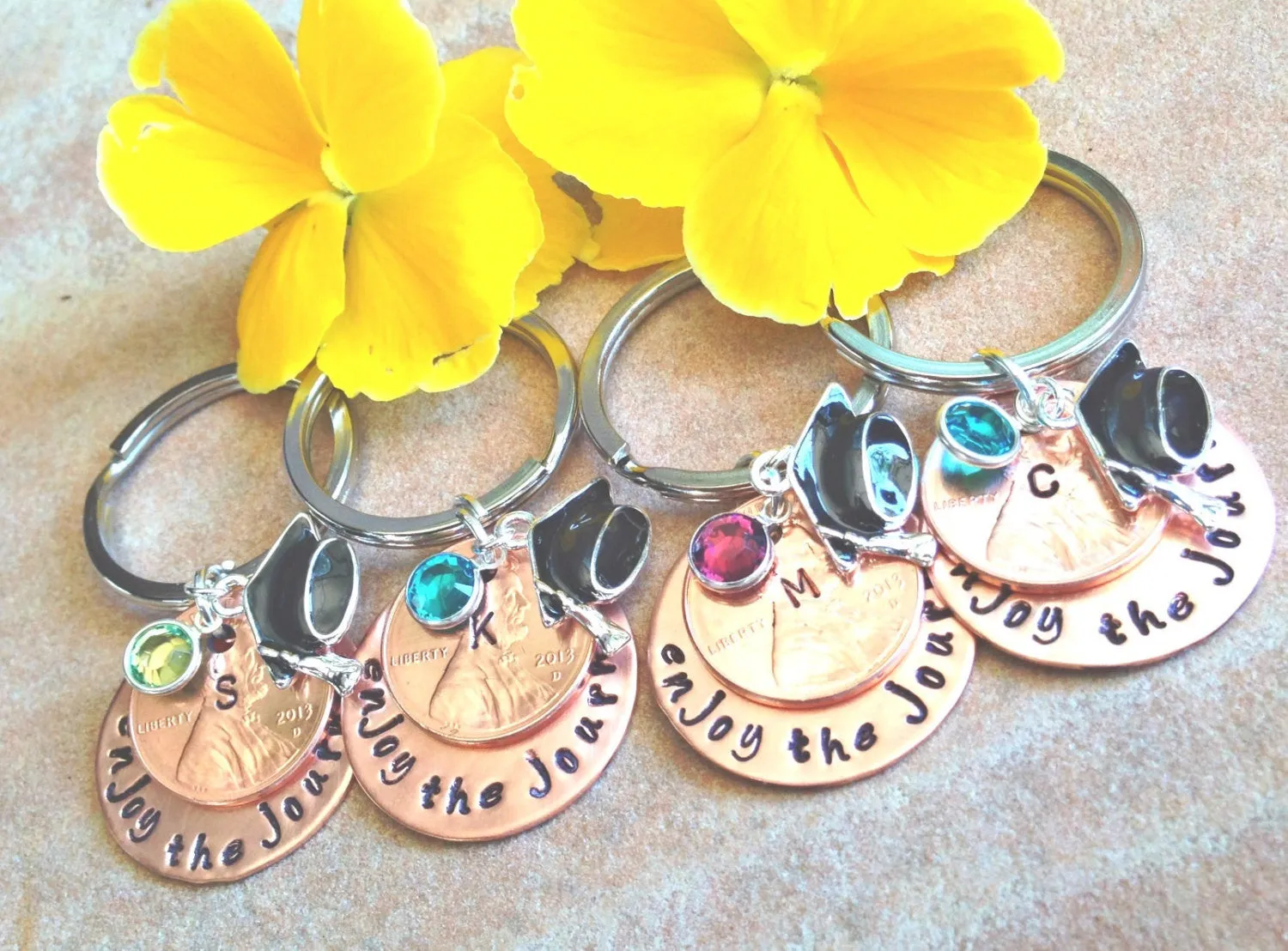 Personalized Graduation Keychains, Natashaaloha