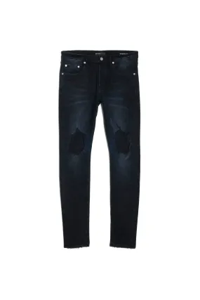 PURPLE BRAND P001 3 Needle Black Wash Repair Flare