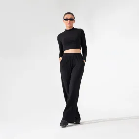 Ribbed Mock Neck Co-ord Set