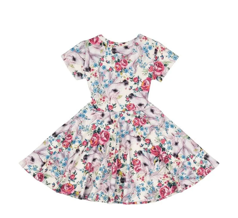 Rock Your Kid - UNICORN LULLABY WAISTED DRESS