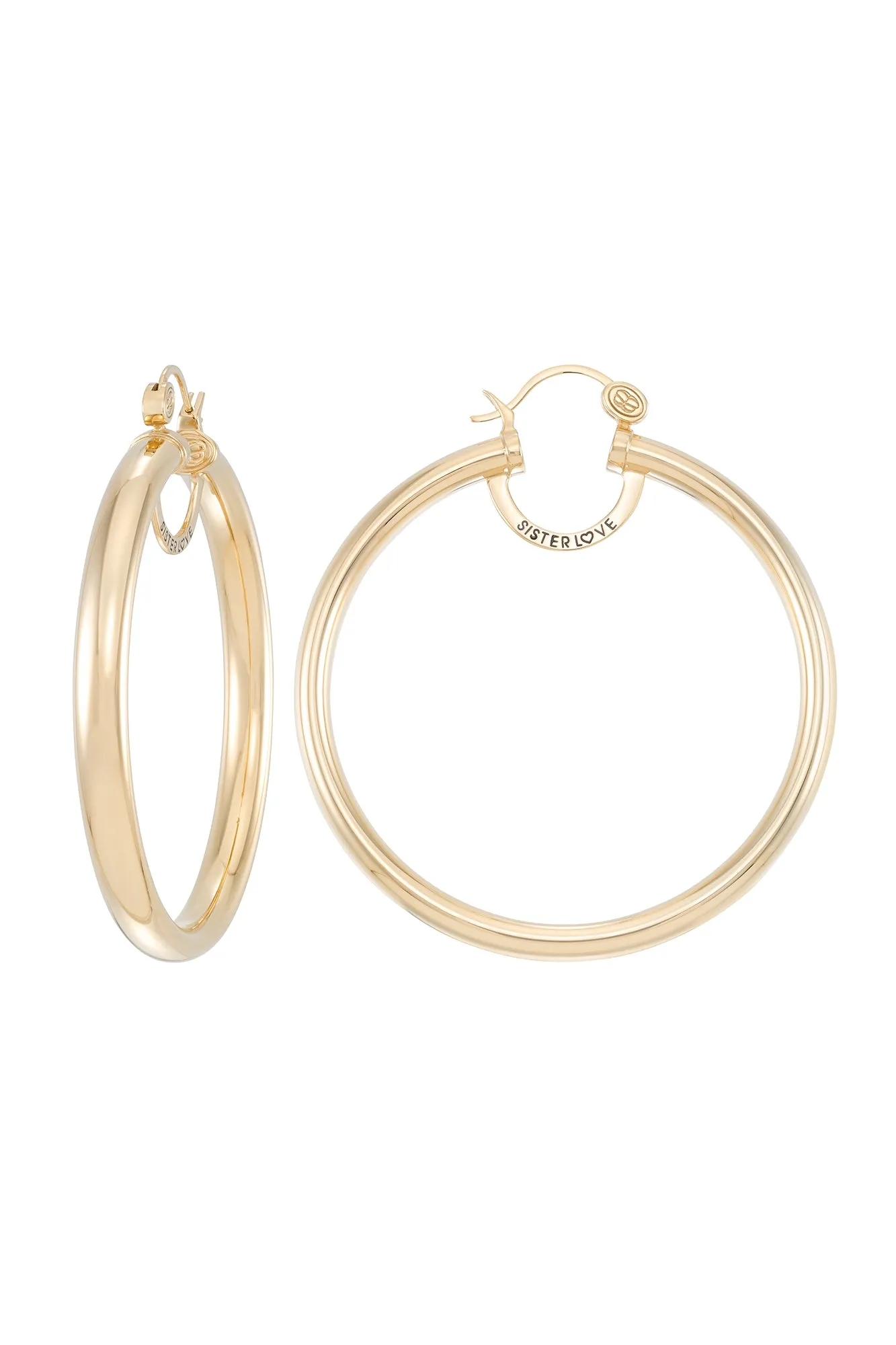 Sister Love Hi Fashion Hoop Earrings - Large