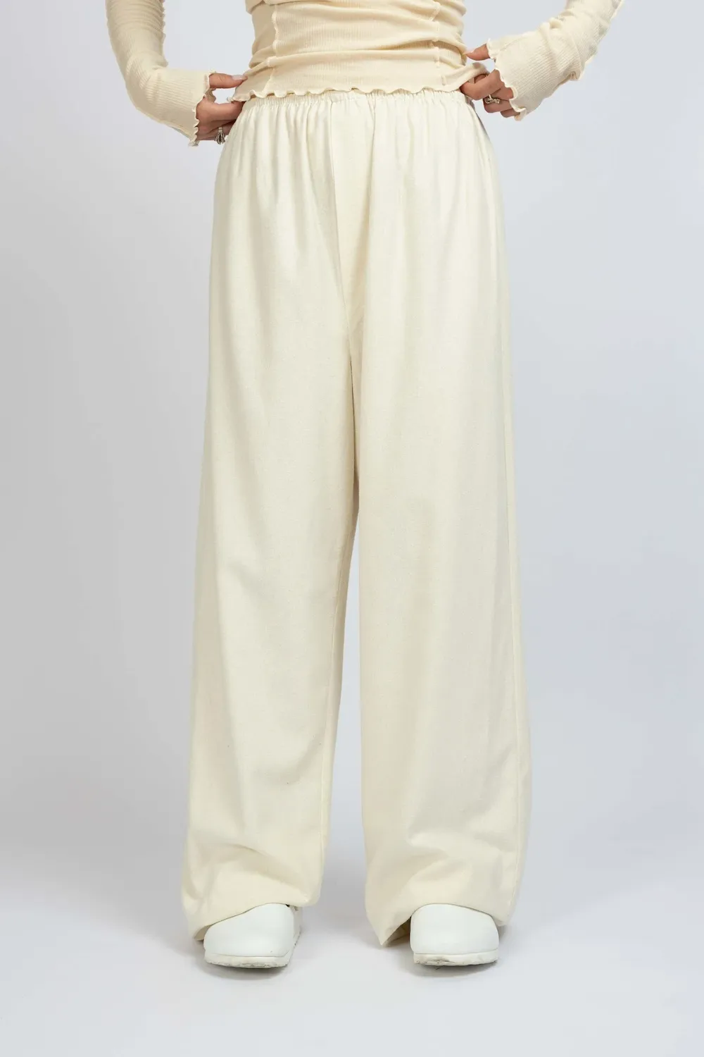 Stoa Pant | Undyed Wild Silk