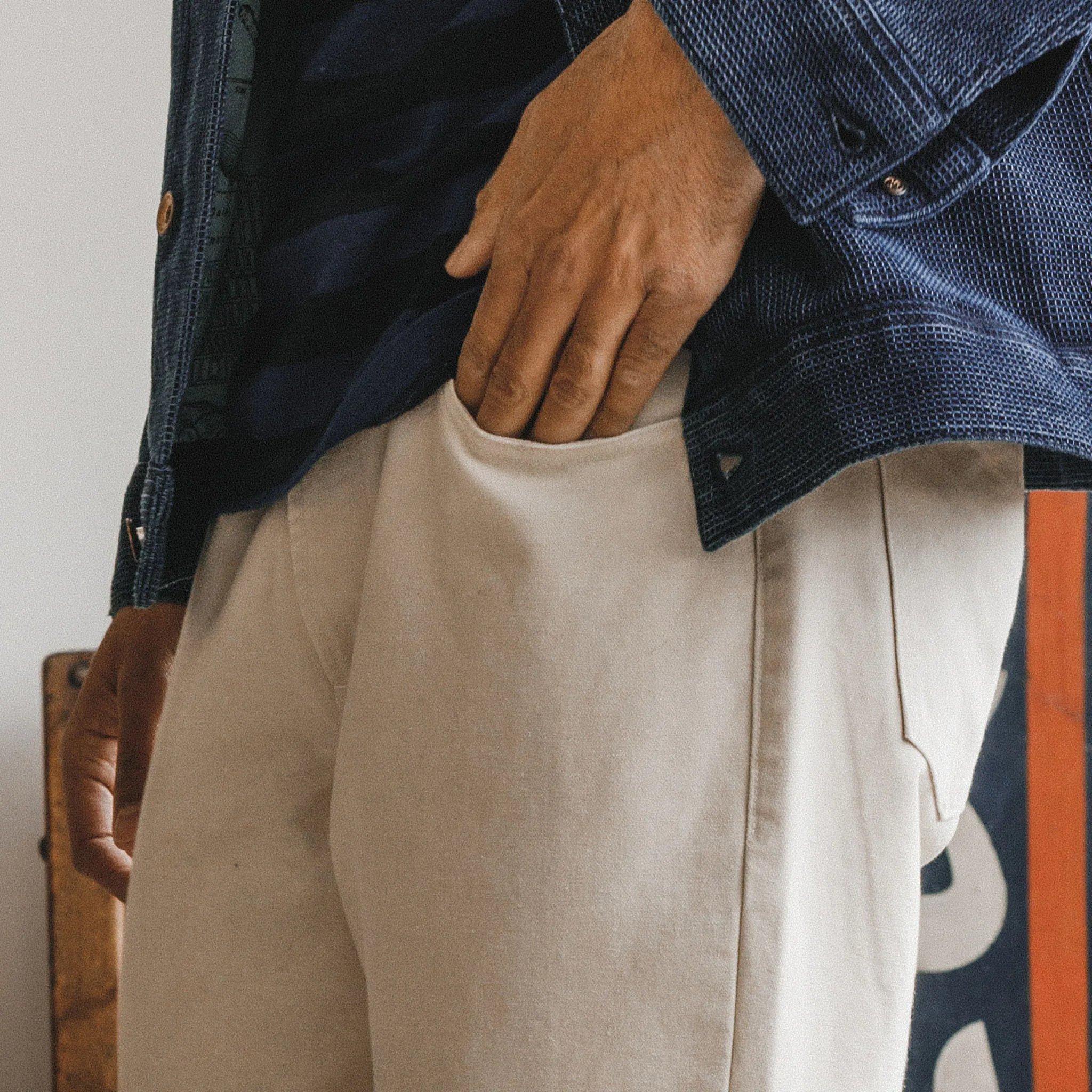 The Democratic All Day Pant in Dune Canvas