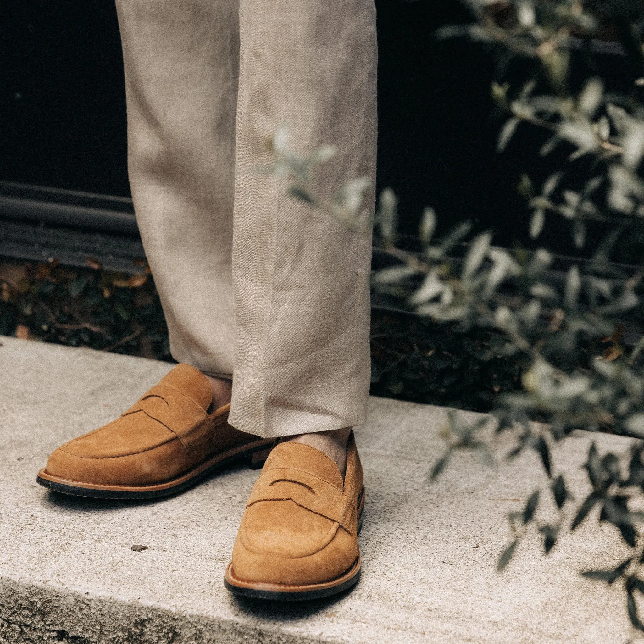 The Sheffield Trouser in Natural Linen