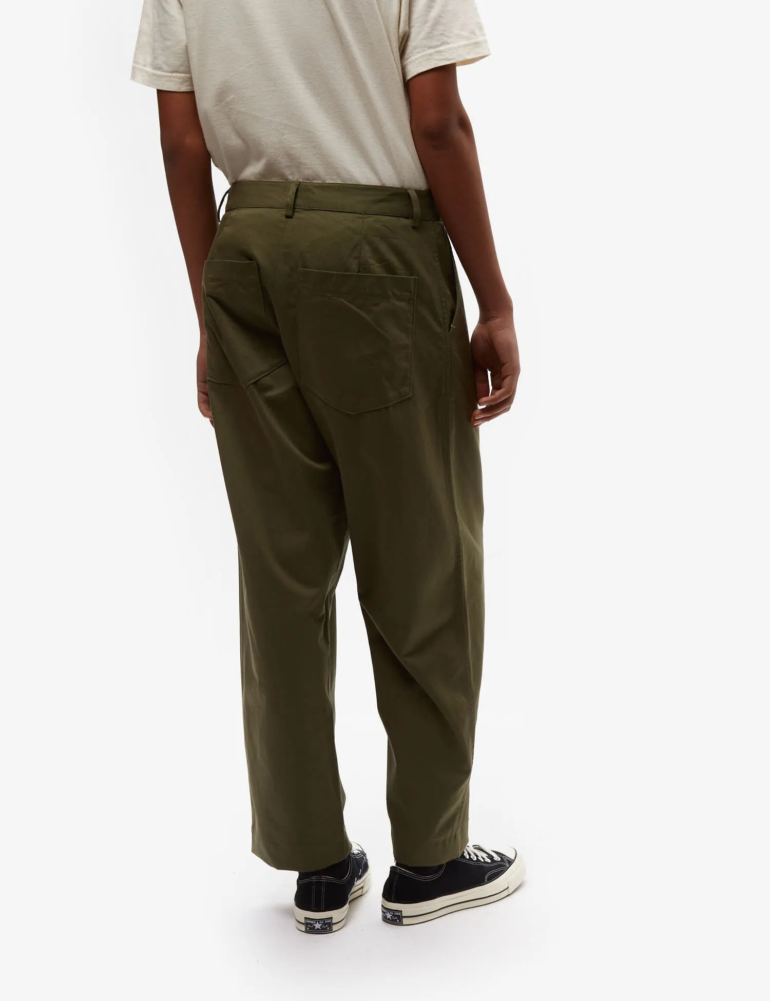 Universal Works Duke Pant (Twill) - Light Olive Green